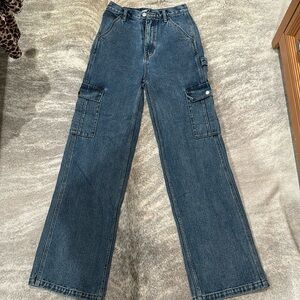 New without tag, pacsun high rise straight cargo jean